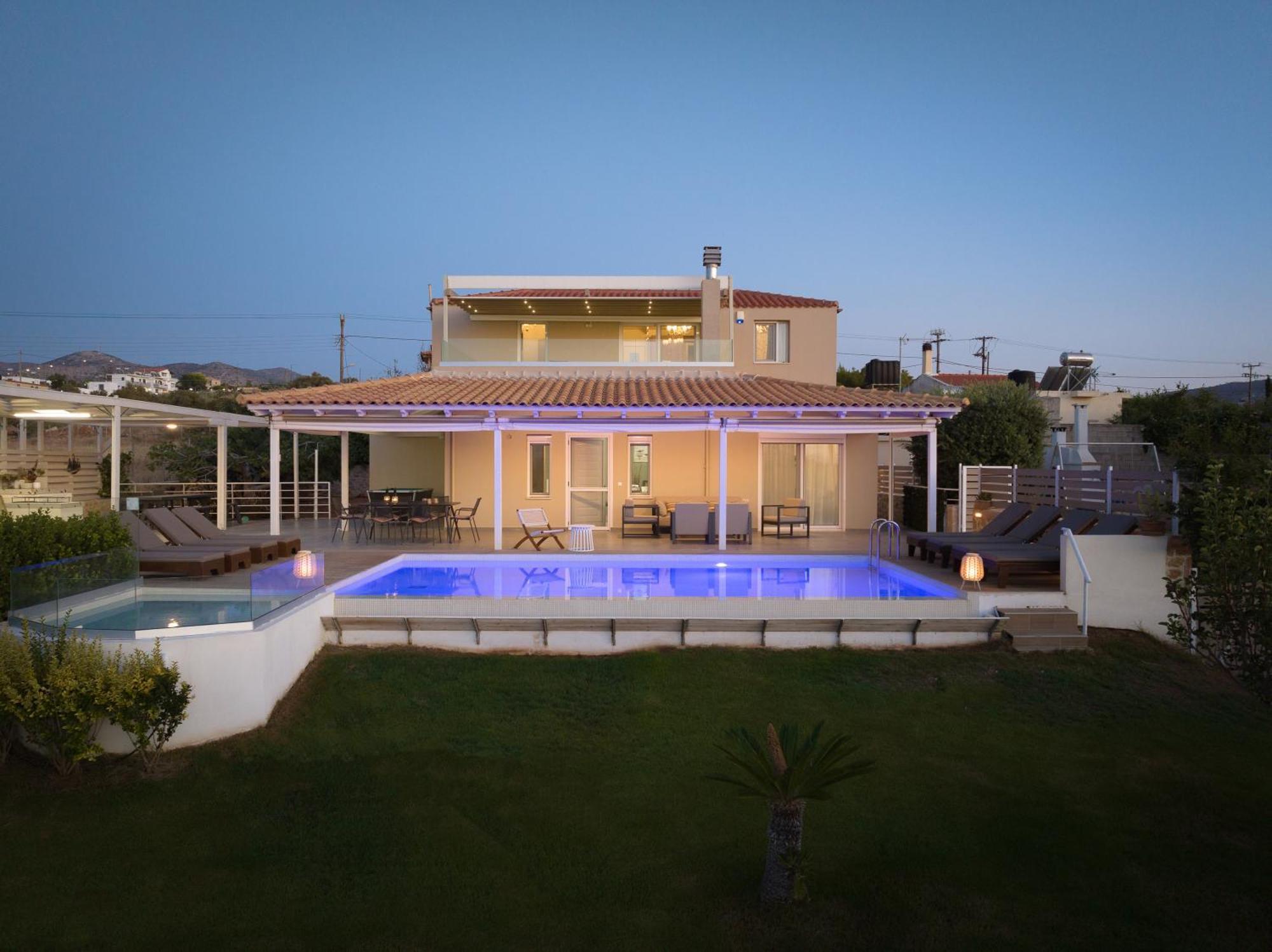 Alba Bianca Villa, Family Retreat With Heated Pool By Thinkvilla Херсониссос Экстерьер фото